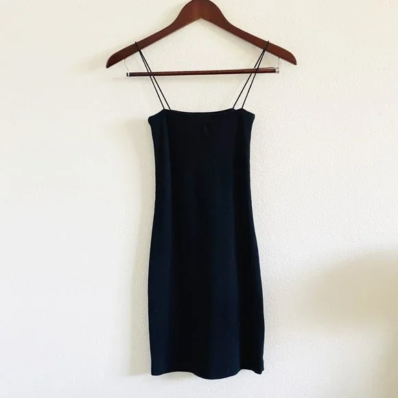 SOLD - Zara Knit Spaghetti Strap Mini Dress - Picture 1 of 5